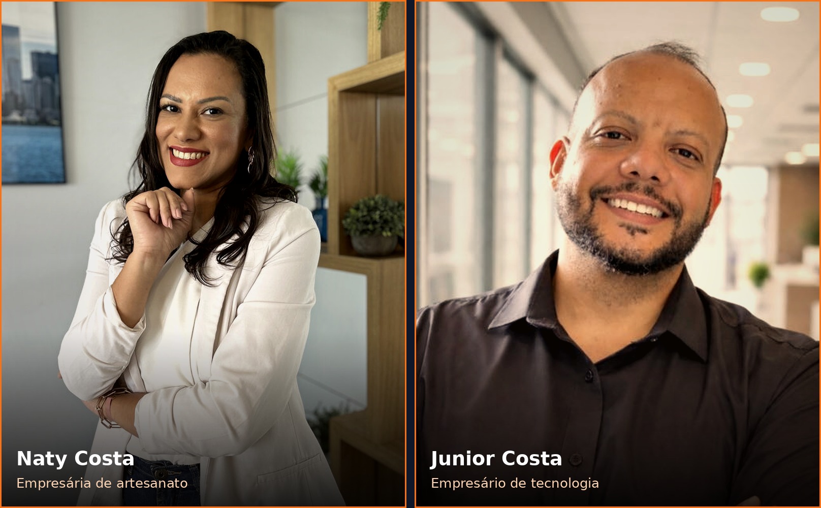 Naty Costa e Junior Costa, fundadores do SOA