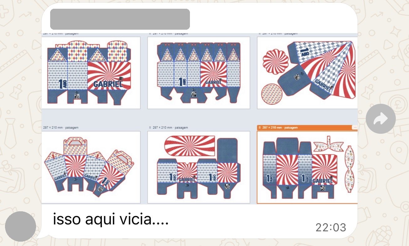 Depoimento de aluna do Método MAE (print do WhatsApp, com nome oculto)