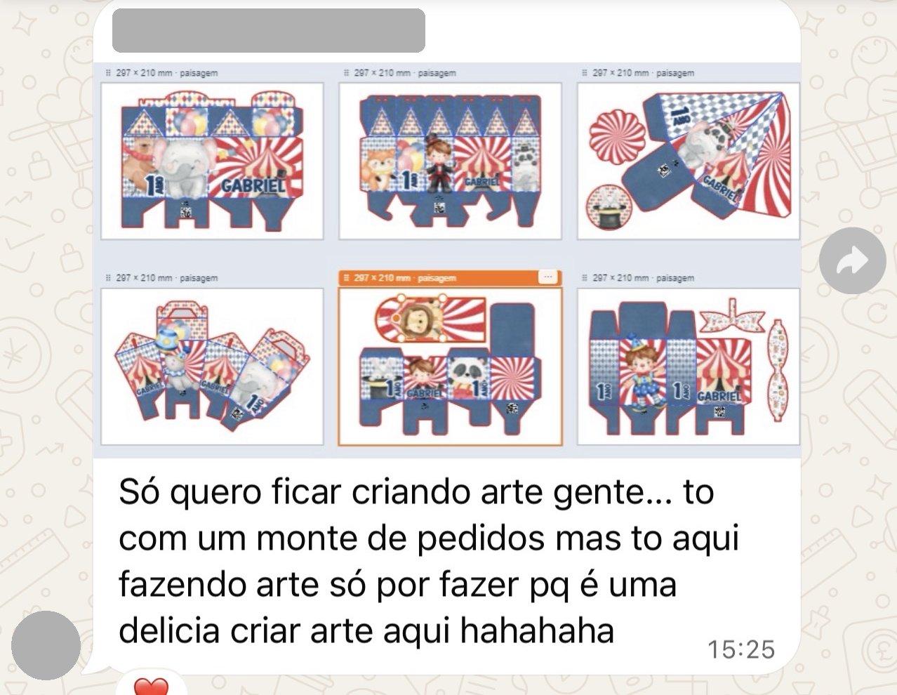 Depoimento de aluna do Método MAE (print do WhatsApp, com nome oculto)
