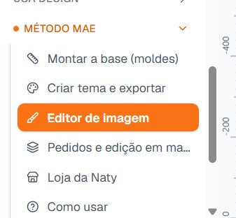 Menu do SOA com a seção Método MAE aberta